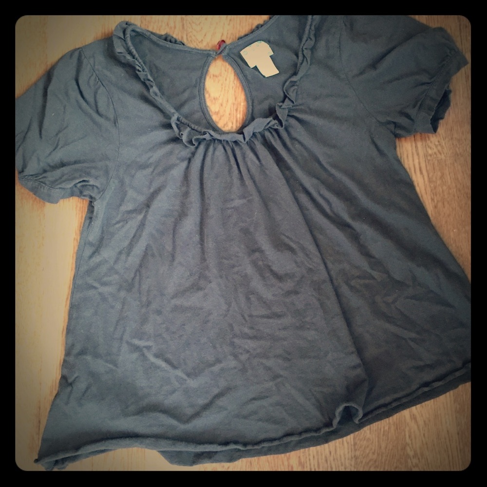 Anthropologie Brown Ric Rac Top - Picture 1 of 4